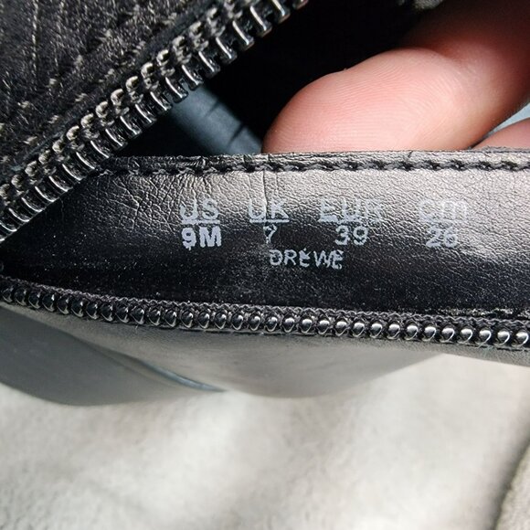 Naturalizer Shoes Womens Size 9 Drewe Black Leather Side Zip Ankle Booties - Picture 13 of 14